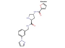 (2S,4R)-4-(2-furoylamino)-N-[3-(1H-pyrazol-1-yl)benzyl]pyrrolidine-2-carboxamide