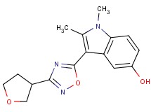 1,2-dimethyl-3-[3-(tetrahydrofuran-3-yl)-1,2,4-oxadiazol-5-yl]-1H-indol-5-ol