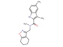N,3,5-trimethyl-N-(4,5,6,7-tetrahydro-1,2-benzisoxazol-3-ylmethyl)-1H-indole-2-carboxamide