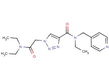 1-[2-(diethylamino)-2-oxoethyl]-N-ethyl-N-(4-pyridinylmethyl)-1H-1,2,3-triazole-4-carboxamide