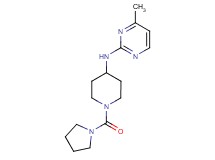 4-methyl-N-[1-(pyrrolidin-1-ylcarbonyl)piperidin-4-yl]pyrimidin-2-amine