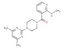 3-{[4-(4,6-dimethylpyrimidin-2-yl)piperazin-1-yl]carbonyl}-N-methylpyridin-2-amine