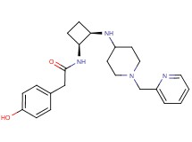 2-(4-hydroxyphenyl)-N-((1S*,2R*)-2-{[1-(2-pyridinylmethyl)-4-piperidinyl]amino}cyclobutyl)acetamide