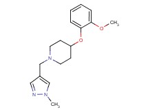 4-(2-methoxyphenoxy)-1-[(1-methyl-1H-pyrazol-4-yl)methyl]piperidine