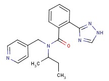 N-(sec-butyl)-N-(pyridin-4-ylmethyl)-2-(1H-1,2,4-triazol-3-yl)benzamide