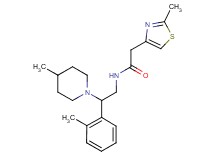 N-[2-(2-methylphenyl)-2-(4-methylpiperidin-1-yl)ethyl]-2-(2-methyl-1,3-thiazol-4-yl)acetamide