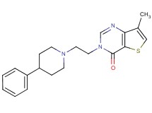 7-methyl-3-[2-(4-phenylpiperidin-1-yl)ethyl]thieno[3,2-d]pyrimidin-4(3H)-one