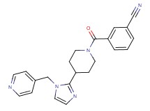 3-({4-[1-(pyridin-4-ylmethyl)-1H-imidazol-2-yl]piperidin-1-yl}carbonyl)benzonitrile