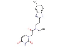 2-(2,4-dioxo-3,4-dihydropyrimidin-1(2H)-yl)-N-ethyl-N-[2-(5-methyl-1H-benzimidazol-2-yl)ethyl]acetamide