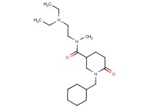 1-(cyclohexylmethyl)-N-[2-(diethylamino)ethyl]-N-methyl-6-oxo-3-piperidinecarboxamide