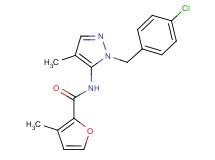 N-[1-(4-chlorobenzyl)-4-methyl-1H-pyrazol-5-yl]-3-methyl-2-furamide