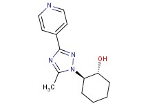(1R*,2R*)-2-(5-methyl-3-pyridin-4-yl-1H-1,2,4-triazol-1-yl)cyclohexanol