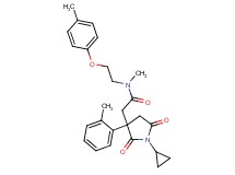 2-[1-cyclopropyl-3-(2-methylphenyl)-2,5-dioxo-3-pyrrolidinyl]-N-methyl-N-[2-(4-methylphenoxy)ethyl]acetamide