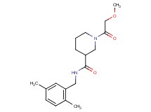 N-(2,5-dimethylbenzyl)-1-(methoxyacetyl)piperidine-3-carboxamide