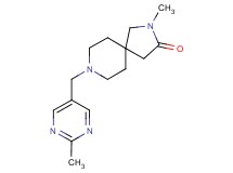 2-methyl-8-[(2-methyl-5-pyrimidinyl)methyl]-2,8-diazaspiro[4.5]decan-3-one