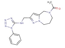 N-[(5-acetyl-5,6,7,8-tetrahydro-4H-pyrazolo[1,5-a][1,4]diazepin-2-yl)methyl]-1-phenyl-1H-tetrazol-5-amine