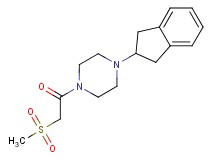 1-(2,3-dihydro-1H-inden-2-yl)-4-[(methylsulfonyl)acetyl]piperazine