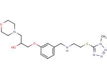 1-{3-[({2-[(1-methyl-1H-tetrazol-5-yl)thio]ethyl}amino)methyl]phenoxy}-3-(4-morpholinyl)-2-propanol