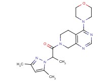 7-[2-(3,5-dimethyl-1H-pyrazol-1-yl)propanoyl]-4-morpholin-4-yl-5,6,7,8-tetrahydropyrido[3,4-d]pyrimidine
