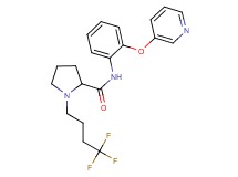 N-[2-(3-pyridinyloxy)phenyl]-1-(4,4,4-trifluorobutyl)prolinamide