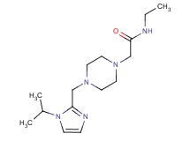 N-ethyl-2-{4-[(1-isopropyl-1H-imidazol-2-yl)methyl]-1-piperazinyl}acetamide