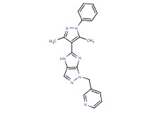 5-(3,5-dimethyl-1-phenyl-1H-pyrazol-4-yl)-1-(pyridin-3-ylmethyl)-1,4-dihydroimidazo[4,5-c]pyrazole