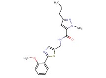 N-{[2-(2-methoxyphenyl)-1,3-thiazol-5-yl]methyl}-1-methyl-3-propyl-1H-pyrazole-5-carboxamide
