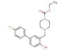 ethyl 4-[(4'-fluoro-4-hydroxy-3-biphenylyl)methyl]-1-piperazinecarboxylate