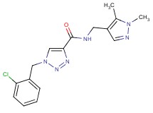 1-(2-chlorobenzyl)-N-[(1,5-dimethyl-1H-pyrazol-4-yl)methyl]-1H-1,2,3-triazole-4-carboxamide