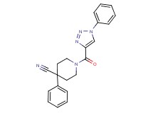 4-phenyl-1-[(1-phenyl-1H-1,2,3-triazol-4-yl)carbonyl]-4-piperidinecarbonitrile