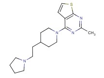 2-methyl-4-[4-(2-pyrrolidin-1-ylethyl)piperidin-1-yl]thieno[2,3-d]pyrimidine