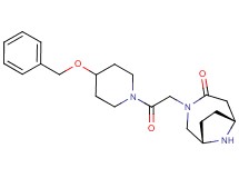 rel-(1S,6R)-3-{2-[4-(benzyloxy)-1-piperidinyl]-2-oxoethyl}-3,9-diazabicyclo[4.2.1]nonan-4-one hydrochloride