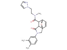 (3aR*,6S*)-2-(3,4-dimethylphenyl)-N-methyl-1-oxo-N-[2-(1H-pyrazol-1-yl)ethyl]-1,2,3,6,7,7a-hexahydro-3a,6-epoxyisoindole-7-carboxamide