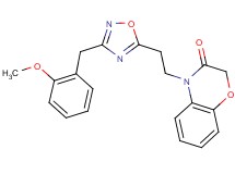 4-{2-[3-(2-methoxybenzyl)-1,2,4-oxadiazol-5-yl]ethyl}-2H-1,4-benzoxazin-3(4H)-one