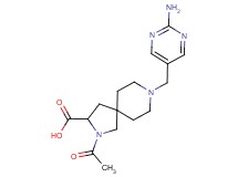 2-acetyl-8-[(2-amino-5-pyrimidinyl)methyl]-2,8-diazaspiro[4.5]decane-3-carboxylic acid