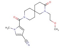 5-{[2-(2-methoxyethyl)-3-oxo-2,9-diazaspiro[5.5]undec-9-yl]carbonyl}-1-methyl-1H-pyrrole-3-carbonitrile