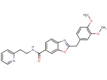 2-(3,4-dimethoxybenzyl)-N-[2-(2-pyridinyl)ethyl]-1,3-benzoxazole-6-carboxamide