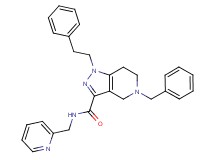 5-benzyl-1-(2-phenylethyl)-N-(2-pyridinylmethyl)-4,5,6,7-tetrahydro-1H-pyrazolo[4,3-c]pyridine-3-carboxamide