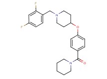 1-(2,4-difluorobenzyl)-4-[4-(1-piperidinylcarbonyl)phenoxy]piperidine