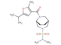 (1R*,5R*)-6-(5-isopropyl-2-methyl-3-furoyl)-N,N-dimethyl-3,6-diazabicyclo[3.2.2]nonane-3-sulfonamide