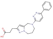 3-[5-(6-phenyl-3-pyridazinyl)-5,6,7,8-tetrahydro-4H-pyrazolo[1,5-a][1,4]diazepin-2-yl]propanoic acid
