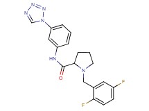 1-(2,5-difluorobenzyl)-N-[3-(1H-tetrazol-1-yl)phenyl]prolinamide