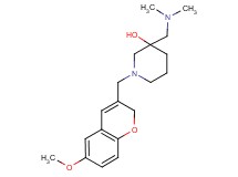 3-[(dimethylamino)methyl]-1-[(6-methoxy-2H-chromen-3-yl)methyl]-3-piperidinol
