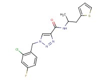 1-(2-chloro-4-fluorobenzyl)-N-[1-methyl-2-(2-thienyl)ethyl]-1H-1,2,3-triazole-4-carboxamide