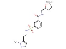3-({[2-(1-methyl-1H-pyrazol-5-yl)ethyl]amino}sulfonyl)-N-[(2S)-tetrahydrofuran-2-ylmethyl]benzamide