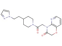 4-(2-oxo-2-{4-[2-(1H-pyrazol-1-yl)ethyl]piperidin-1-yl}ethyl)-2H-pyrido[3,2-b][1,4]oxazin-3(4H)-one