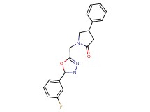 1-{[5-(3-fluorophenyl)-1,3,4-oxadiazol-2-yl]methyl}-4-phenylpyrrolidin-2-one