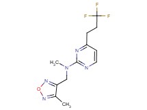 N-methyl-N-[(4-methyl-1,2,5-oxadiazol-3-yl)methyl]-4-(3,3,3-trifluoropropyl)pyrimidin-2-amine