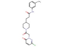 3-{1-[(3-chloro-6-oxo-1(6H)-pyridazinyl)acetyl]-4-piperidinyl}-N-(3-methylphenyl)propanamide