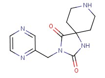 3-(2-pyrazinylmethyl)-1,3,8-triazaspiro[4.5]decane-2,4-dione